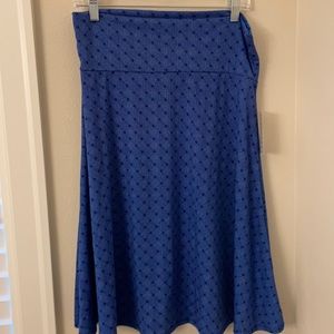 Lularoe azure skirt large brand new with tags